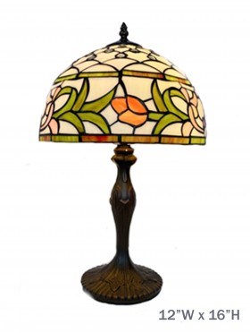 Flower  Glass Tiffany Table Lamp 